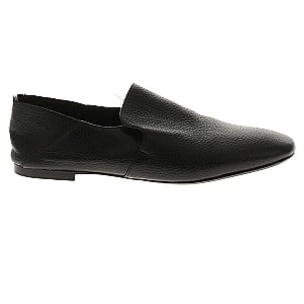 PURE NAVY Black pebbled Leather Slip On Loafers Size 10-10.5 (tagged size 11)